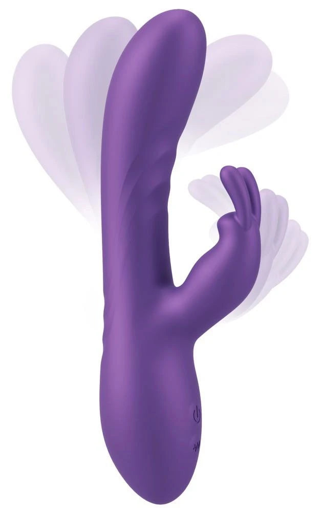 Rabbit vibrator 18.3 cm – rechargeable, purple | Sweet Smile