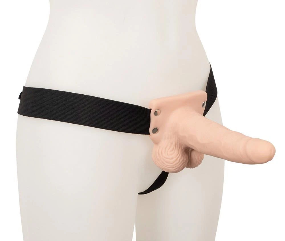 Arnés strap-on 7 funciones – recargable, nude
