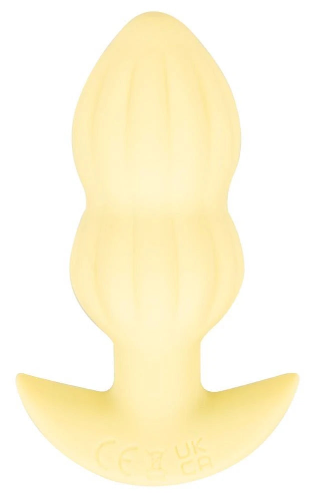 Plug anale 7 funzioni – vibrante, ricaricabile, giallo | Cuties