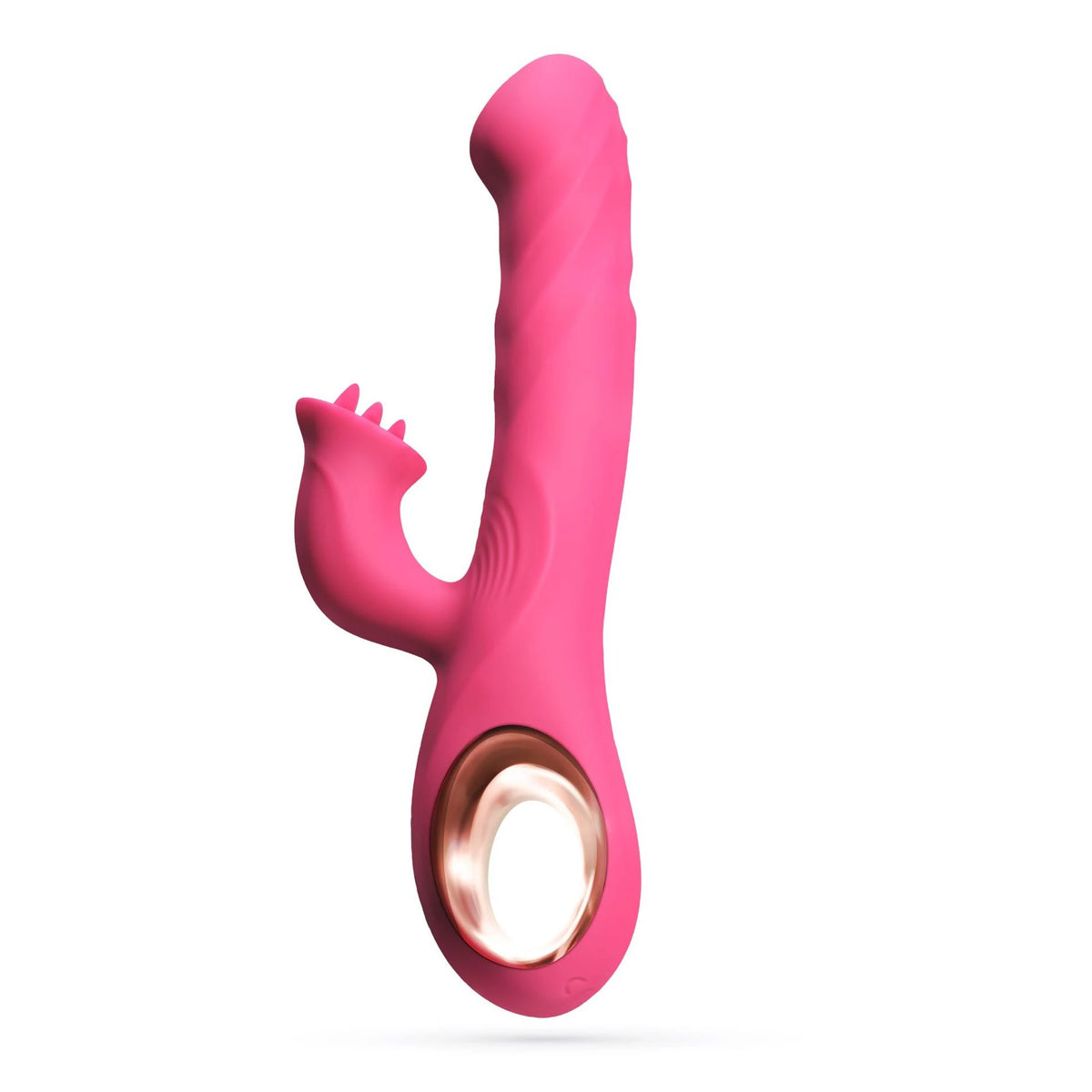 Vibromasseur rabbit Mirenca Wiggle 10 fonctions – rose | Crushious
