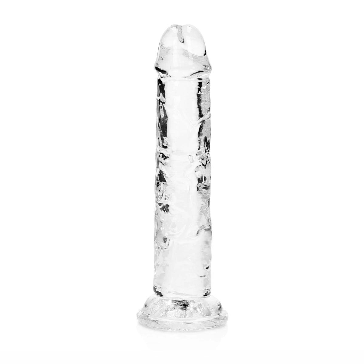 Dildo realistico Straight – con ventosa, trasparente 4.9 cm | RealRock