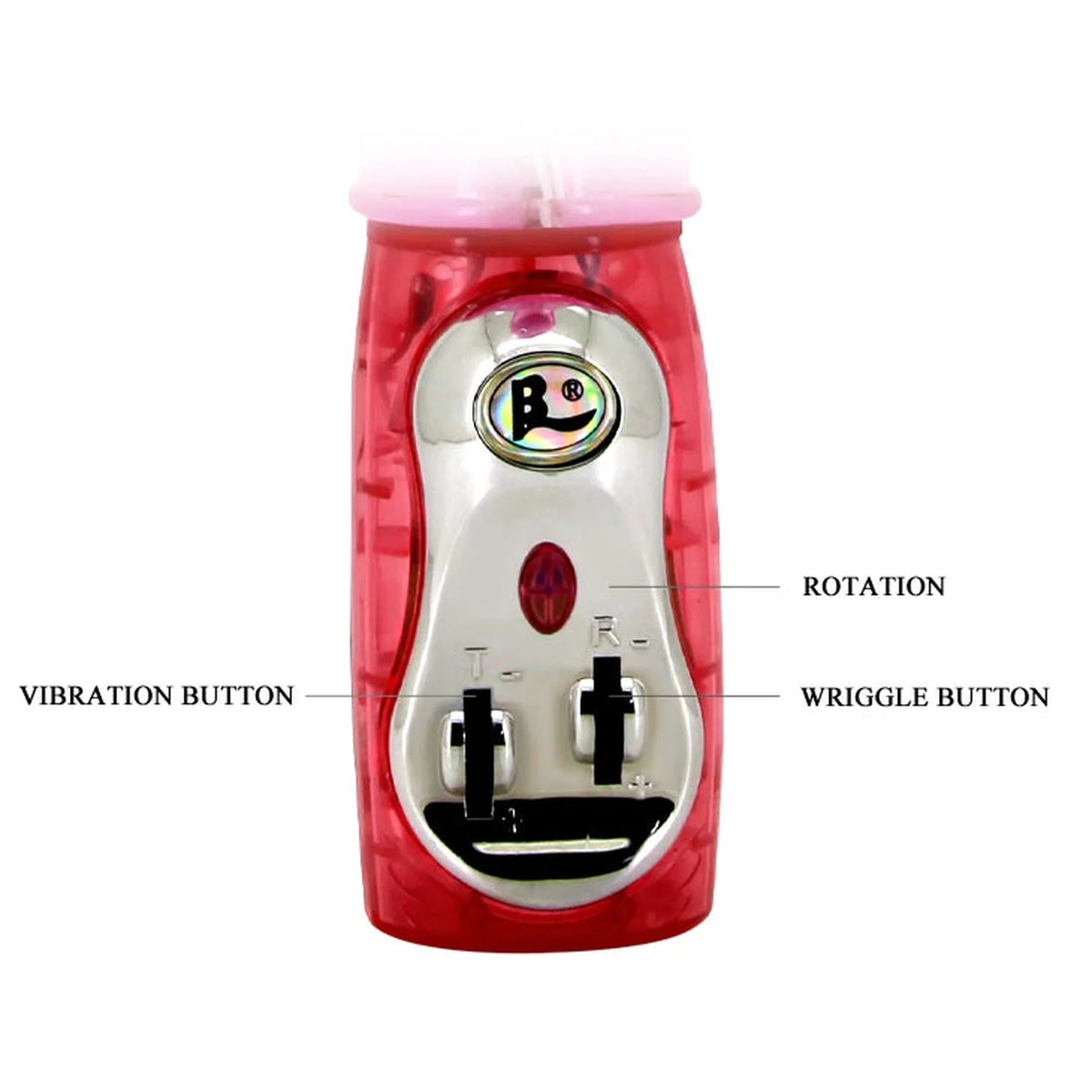 Vibromasseur rabbit Flirt Rough – à va-et-vient, rotatif | Baile