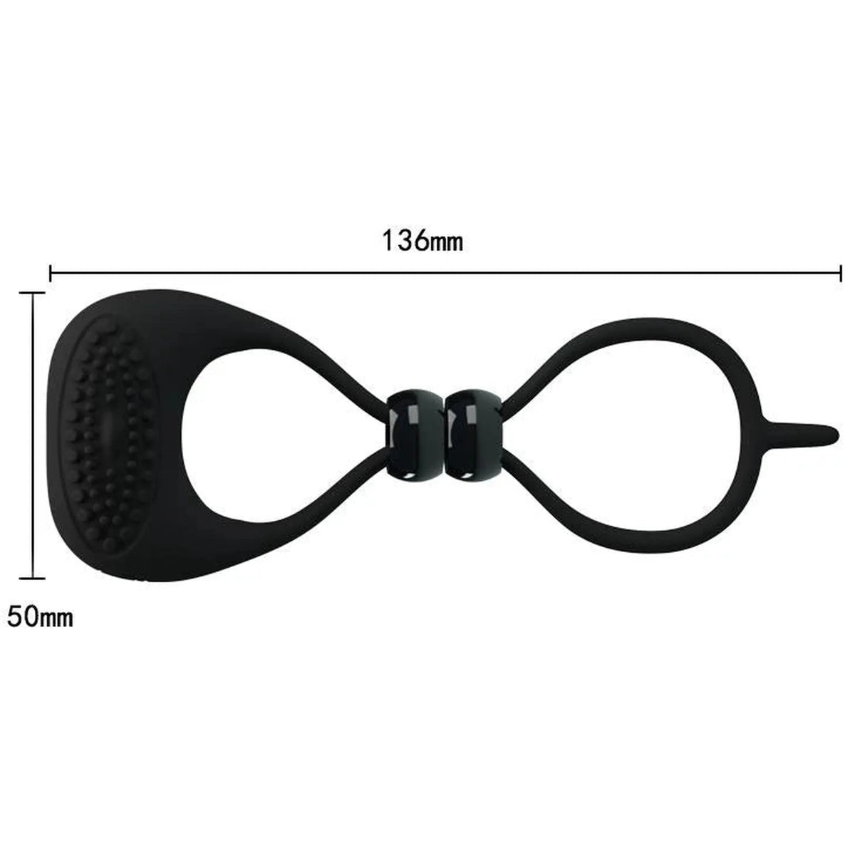 Anel peniano Locker – vibratório, preto | Pretty Love