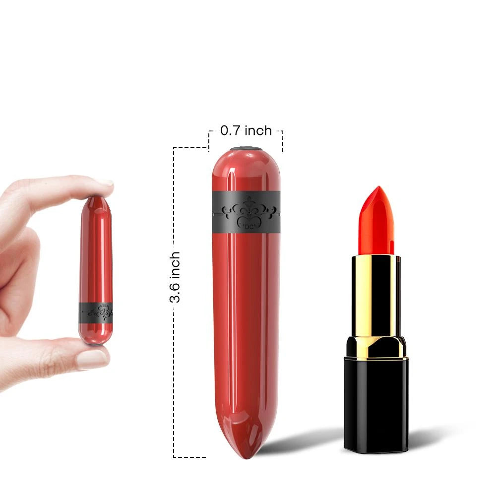Mini vibratore Rocket 9 funzioni – ricaricabile, rosso | Favorites