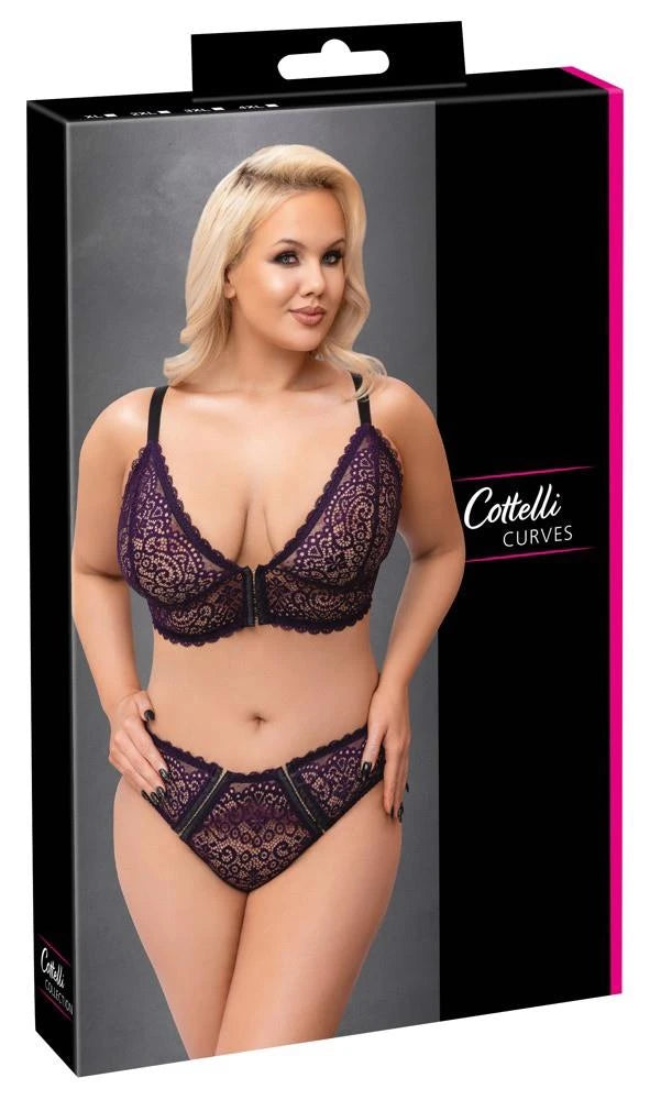 Ensemble soutien-gorge violet 2XL