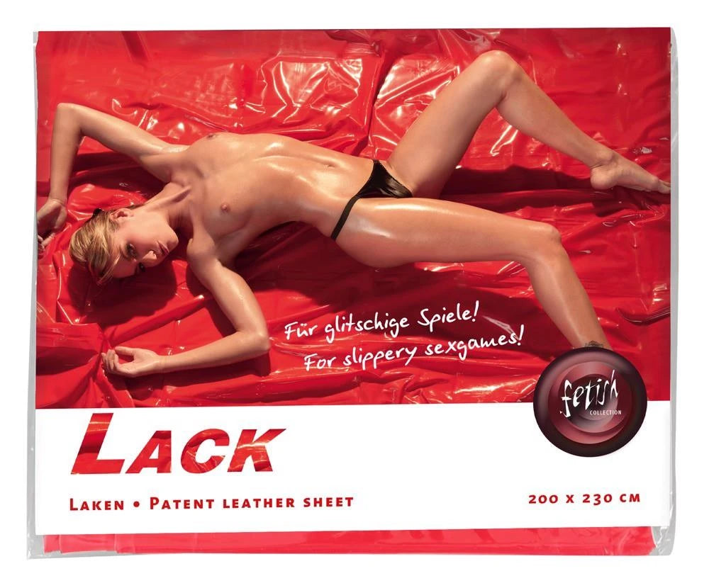 Drap de lit en vinyle rouge 200x230cm