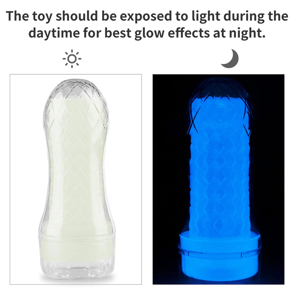 Maszturbátor Lumino Play Pocketed 20.5 cm – vibrációs, zsebméretű, átlátszó | Lovetoy