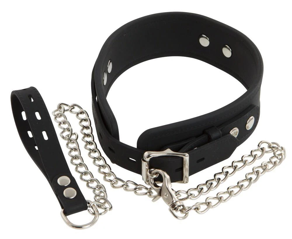 Atadura bondage Collar with Leash – negra 24915591001 | Bad Kitty