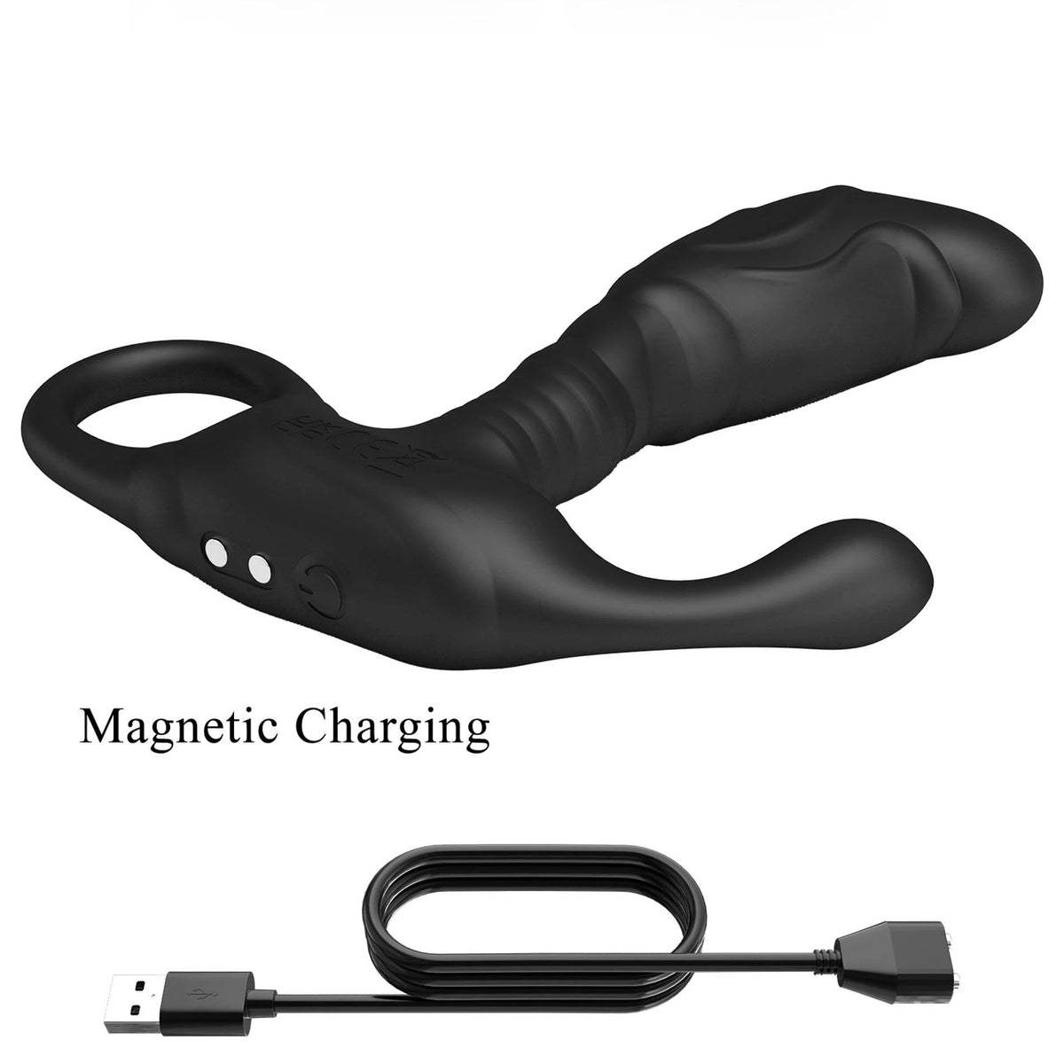 Plug anale Andrew Controlled 12 funzioni – controllo da app, ricaricabile, nero | Pretty Love