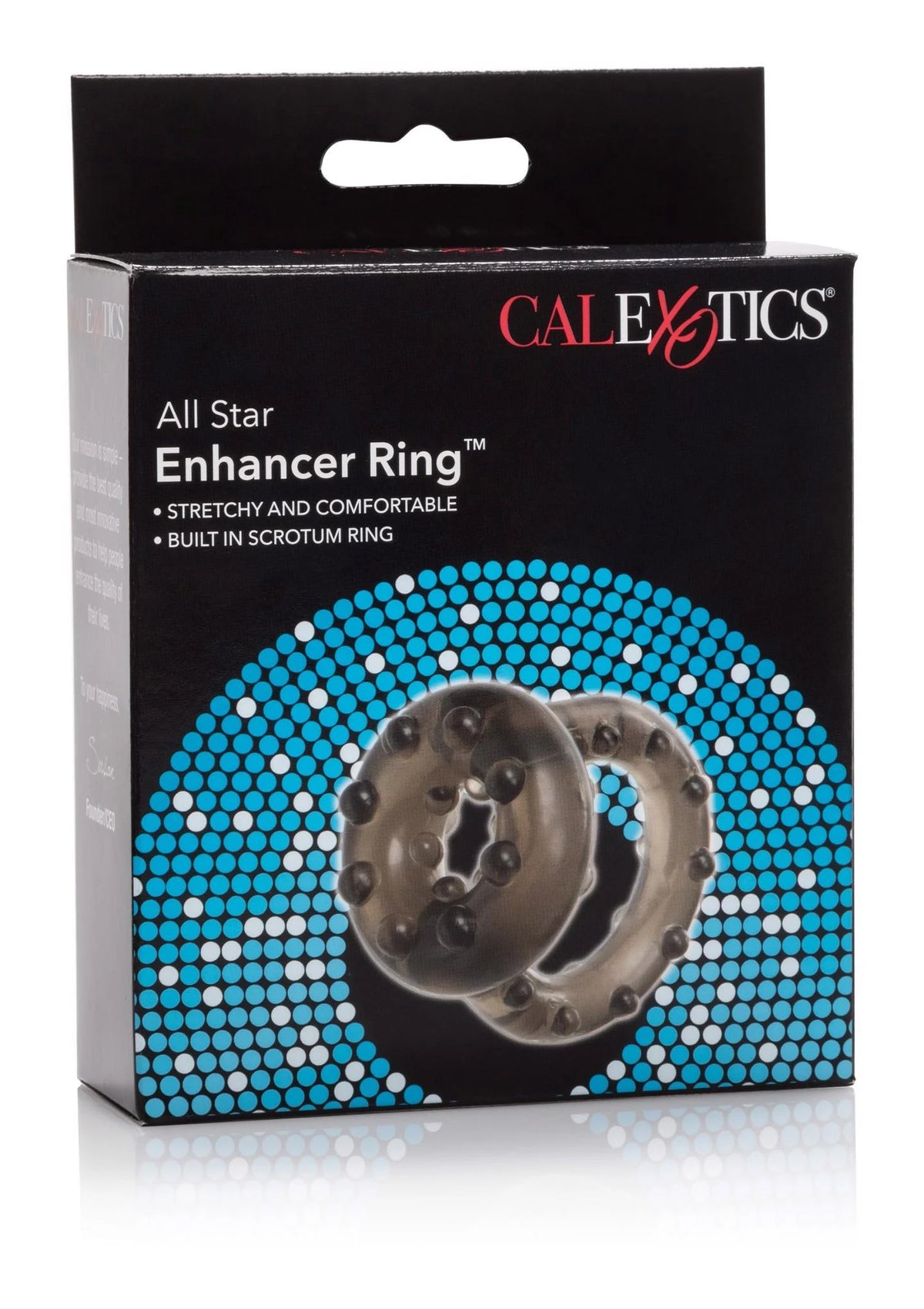 Anillo para el pene All Star Enhancer – negro | Calexotics