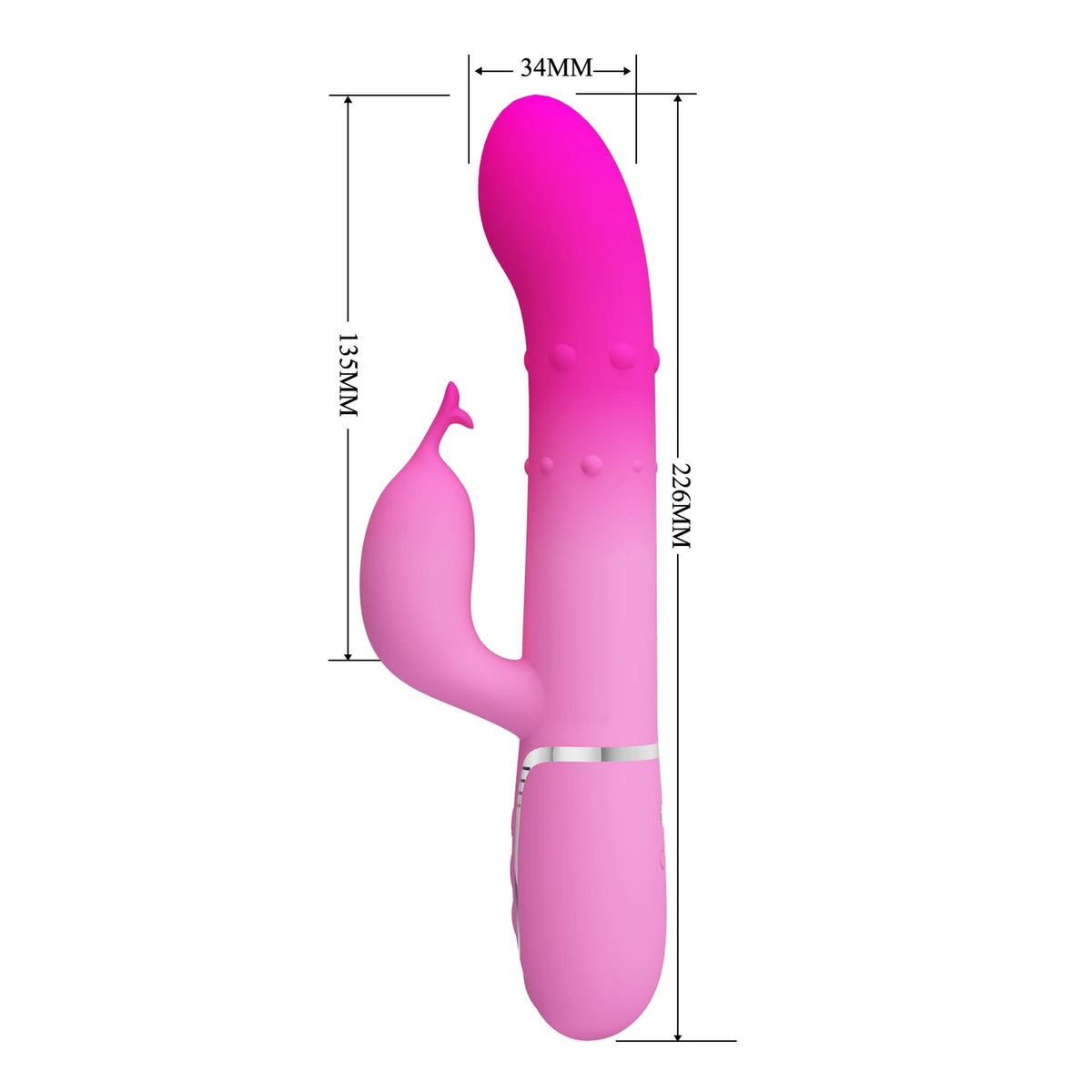 Vibrador rabbit Shima 4 rolling 7 funciones – rotatorio | Pretty Love