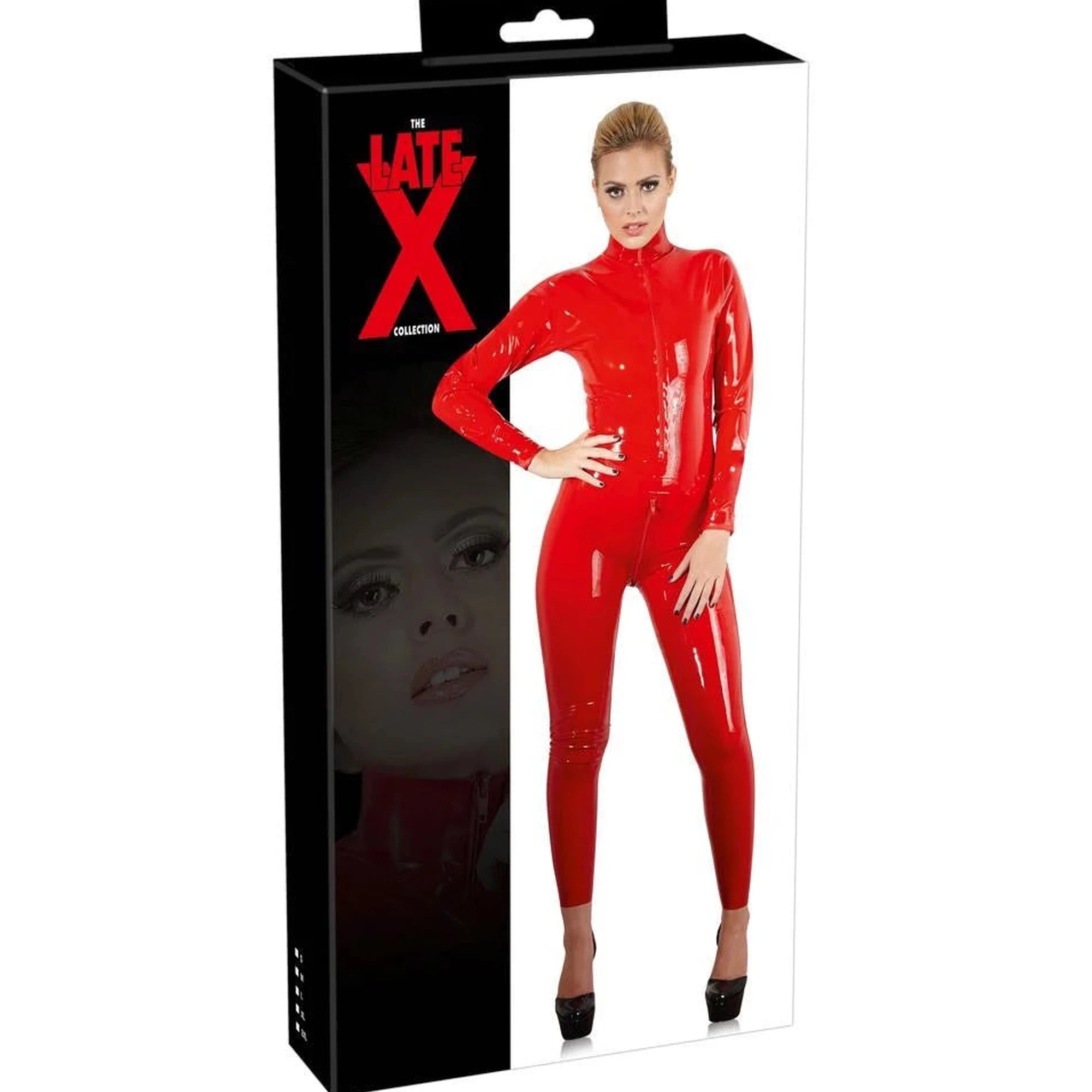 Catsuit en latex rouge S