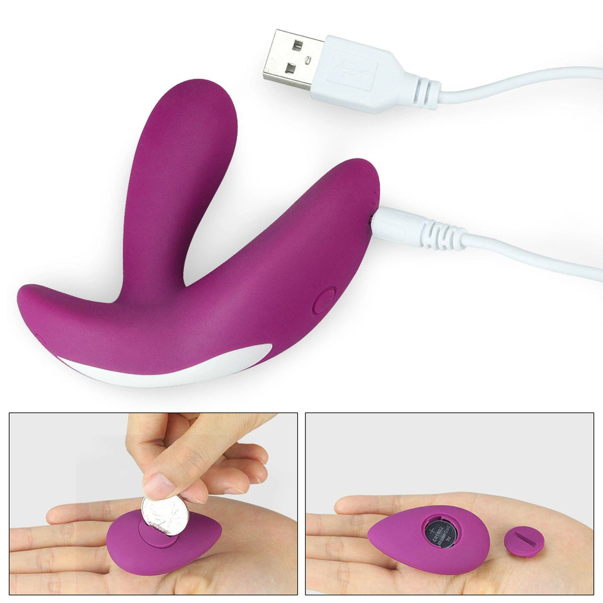 Clitoral stimulator Sensual Rider 11 functions – remote control, purple | Lovetoy