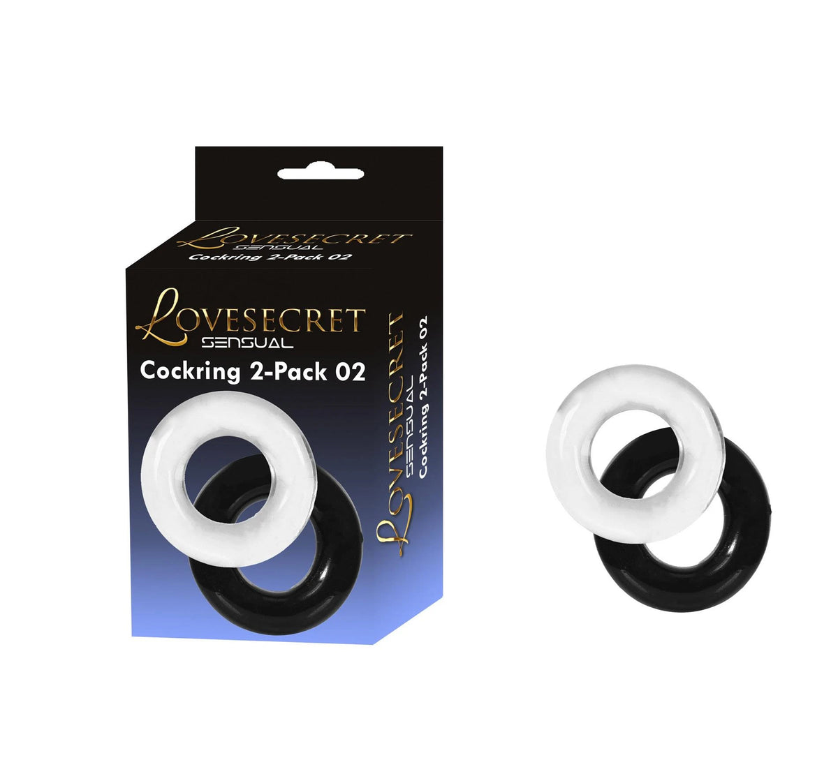 Anello fallico 2-Pack 02 – nero | Lovesecret