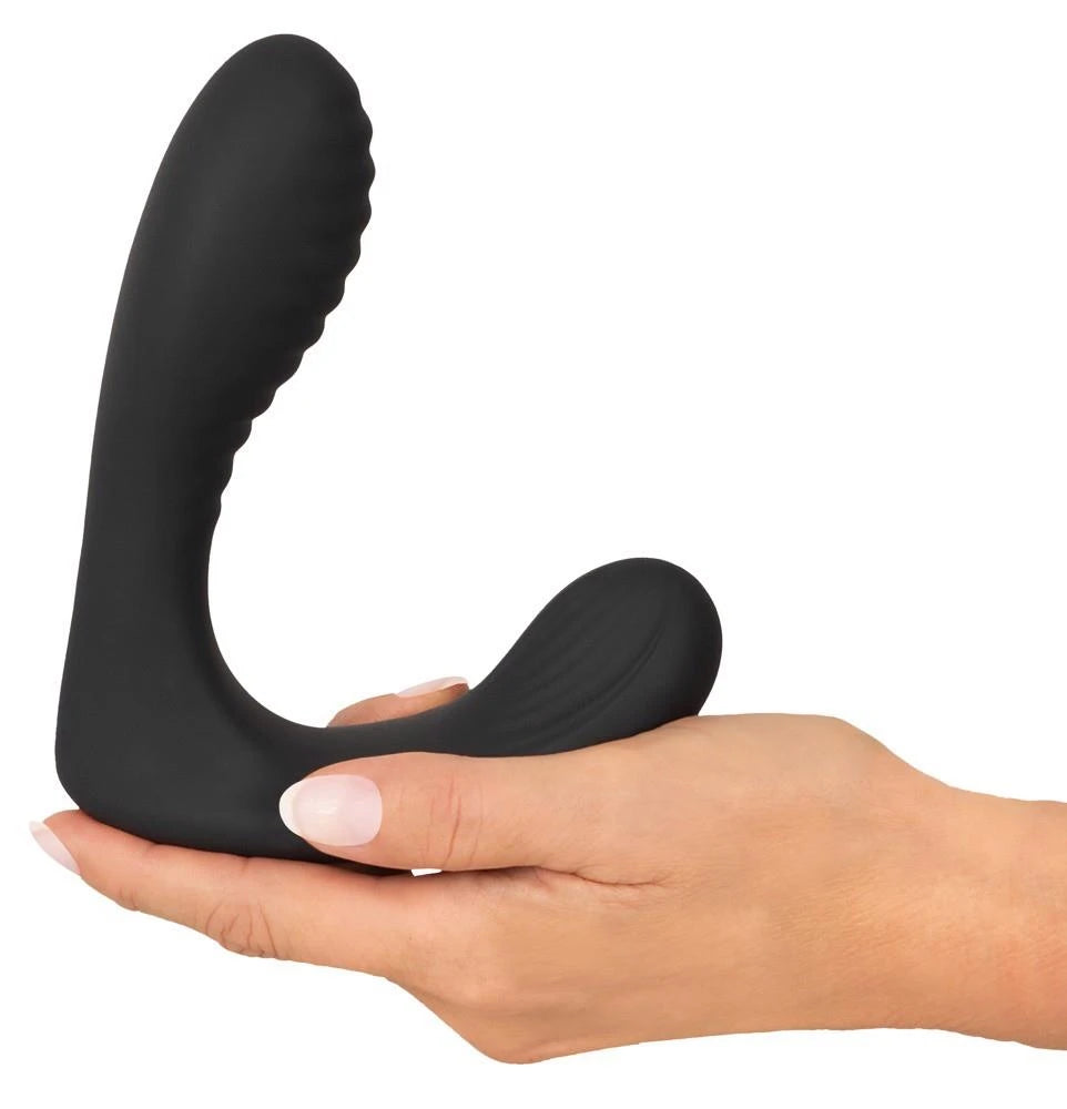 Prostate massager 7 functions – remote control, rechargeable, black | Intense