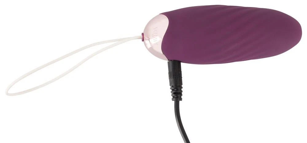 Huevo vibrador Shaking 18 cm – con mando a distancia, morado | JAVIDA