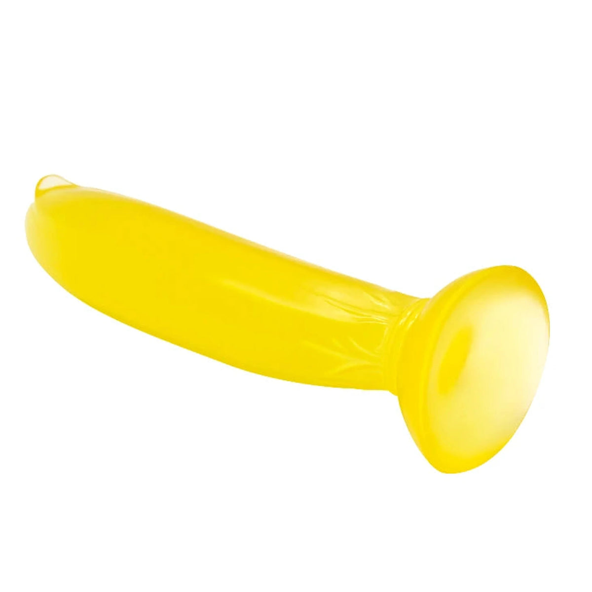 Dildo realista Fruit base – com ventosa, à prova de água, amarelo | Baile