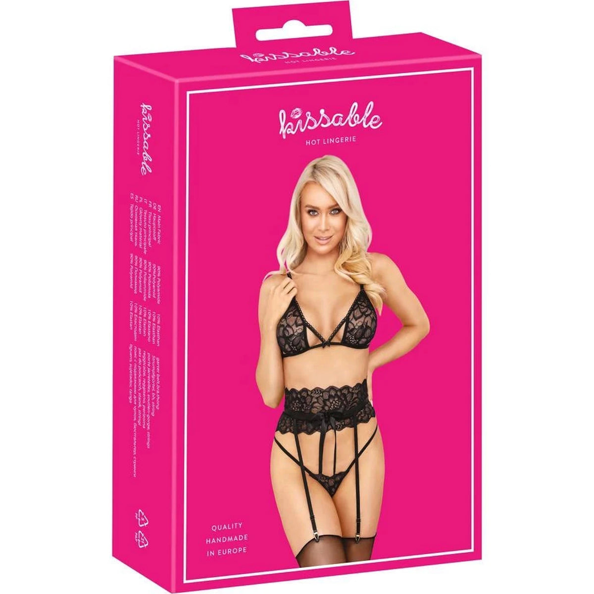 Ensemble de lingerie – en dentelle, noir | kissable