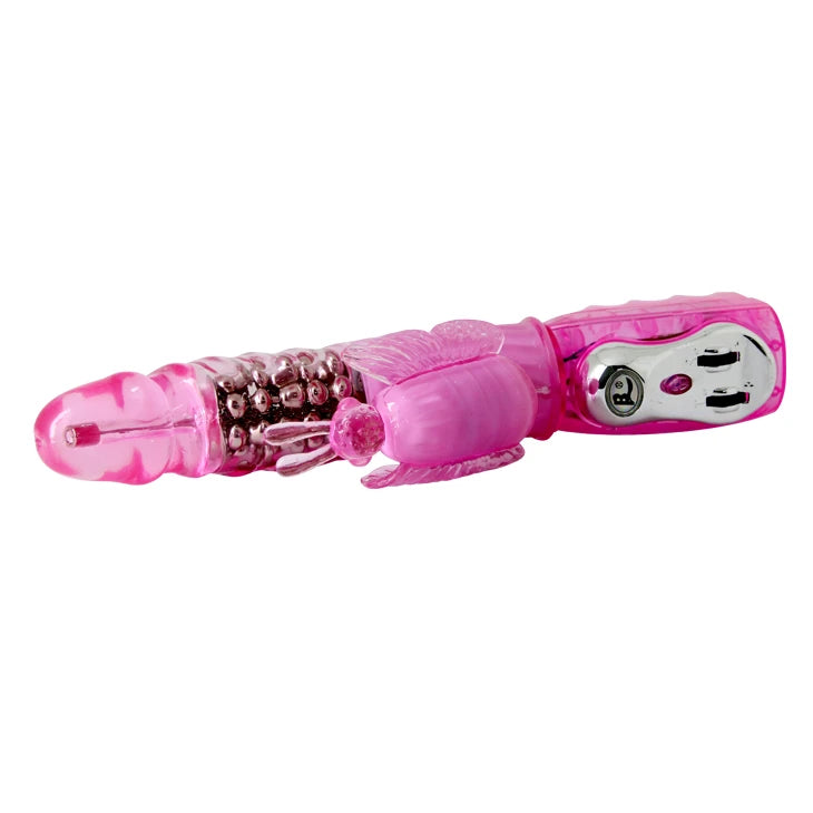 Vibrador rabbit – rotatorio, rosa BW-020033 | Baile