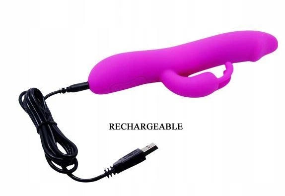 Rabbit-Vibrator Motion 7 Funktionen – wiederaufladbar, fuchsia | Pretty Love