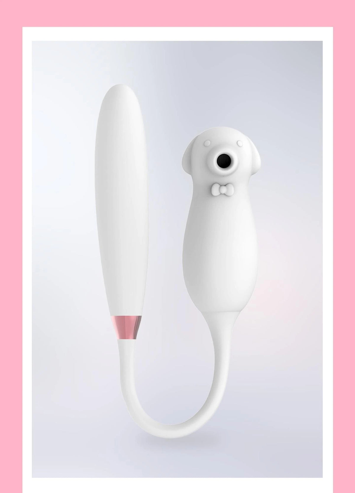Estimulador de clitóris Elva Purpose 9 funções – recarregável, duplo, branco | Favorites