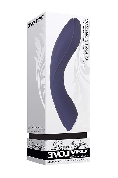 Vibratore punto G Coming – ricaricabile, blu | Evolved