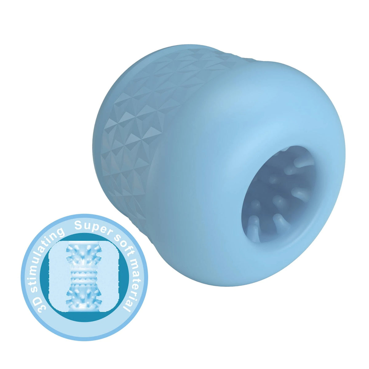 Masturbatore Cole – tascabile, azzurro | Pretty Love