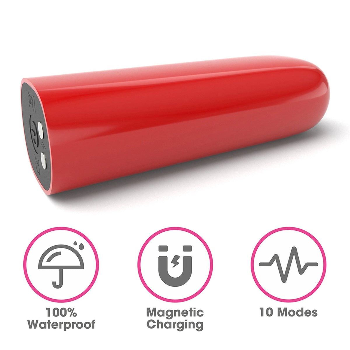 Vibrador bala Ijoy Scream – recargable, rojo | Lovetoy
