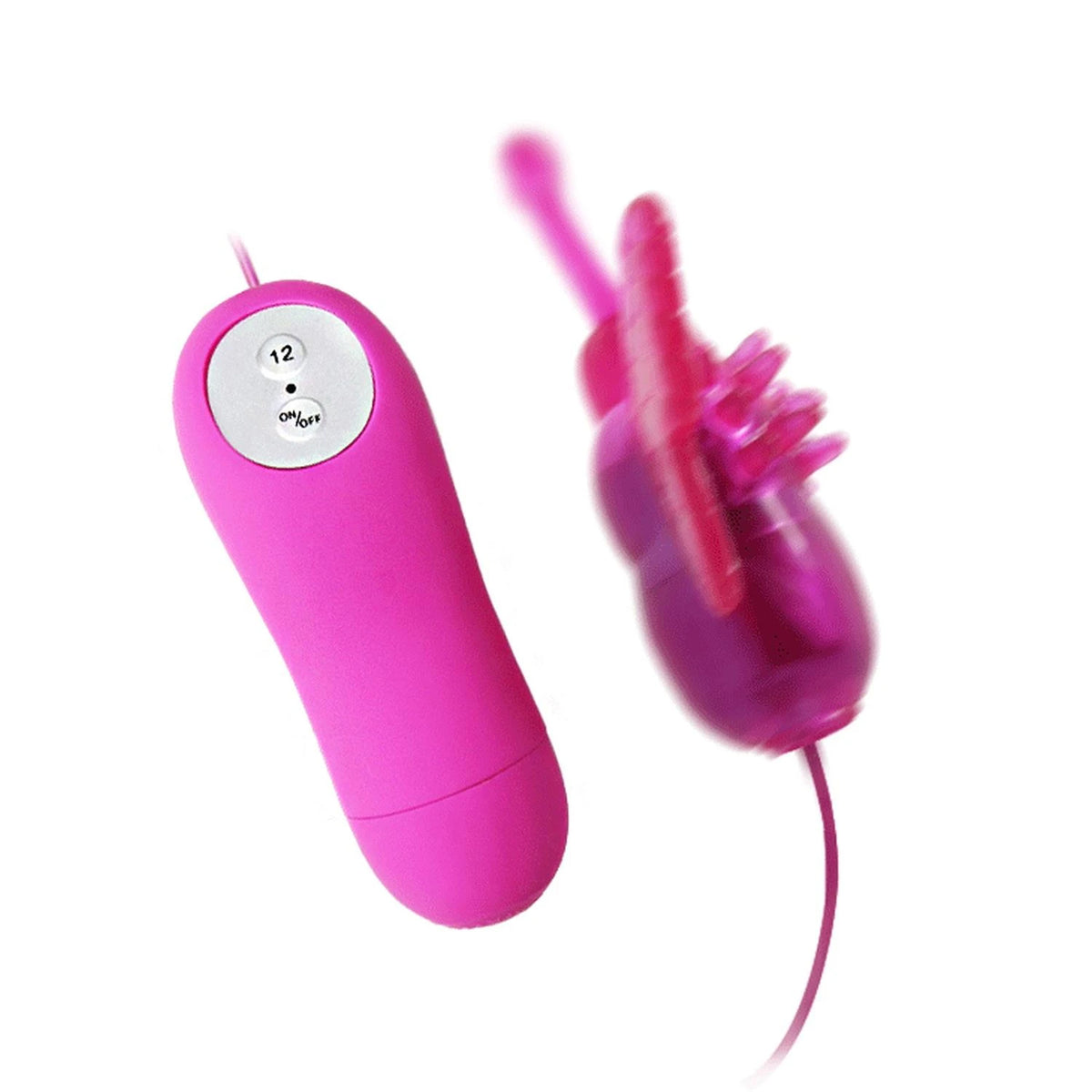 Mini-Vibrator Cute 12 Funktionen – mit Fernbedienung, fuchsia BI-014198 | Baile