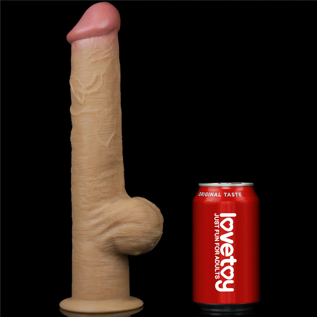 Dildo realistico Handle 30 cm – con ventosa, nude 10-LV411034 | Lovetoy
