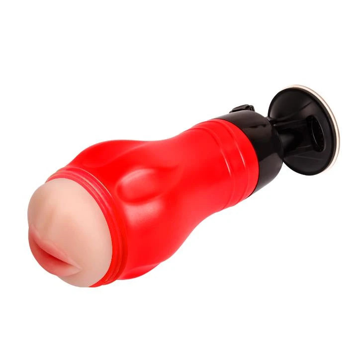 Maszturbátor Flora 28.3 cm – tapadókorongos, vibrációs, testszínű | Crazy Bull