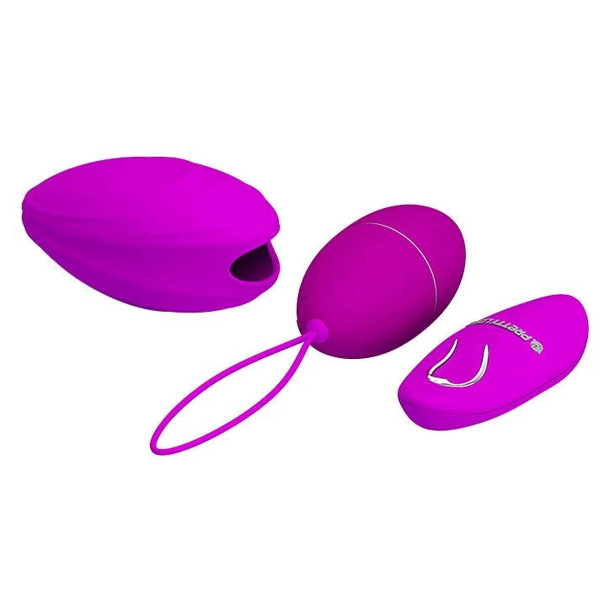 Vibro-Ei Hyper 12 Funktionen – mit Fernbedienung, fuchsia | Pretty Love