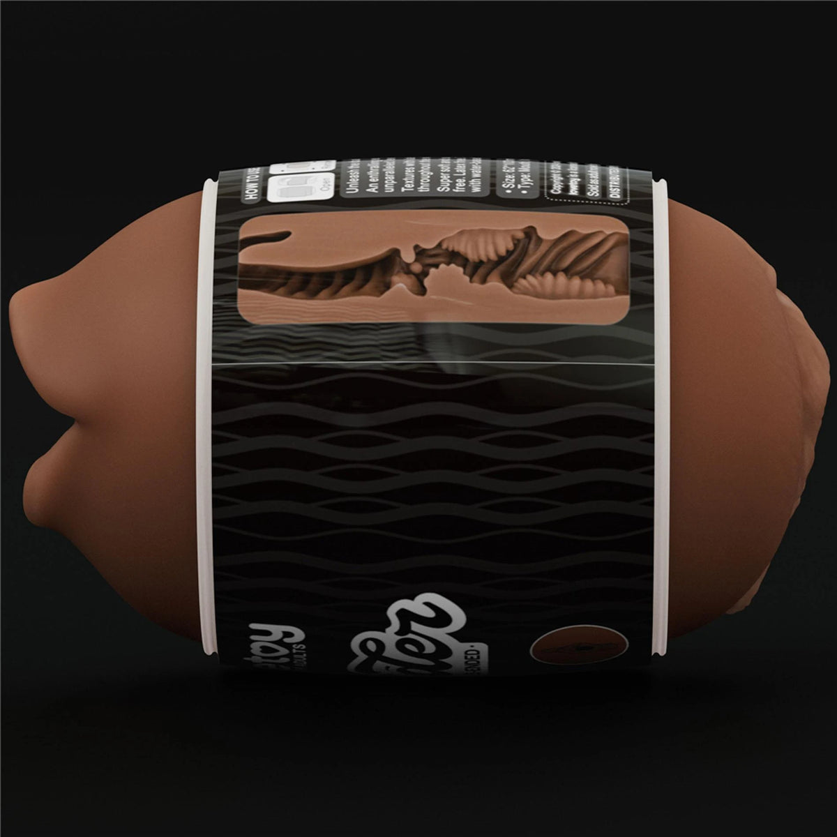 Masturbator Slider Ended 10.3 cm – vibrating, double, brown 10-LV350021 | Lovetoy