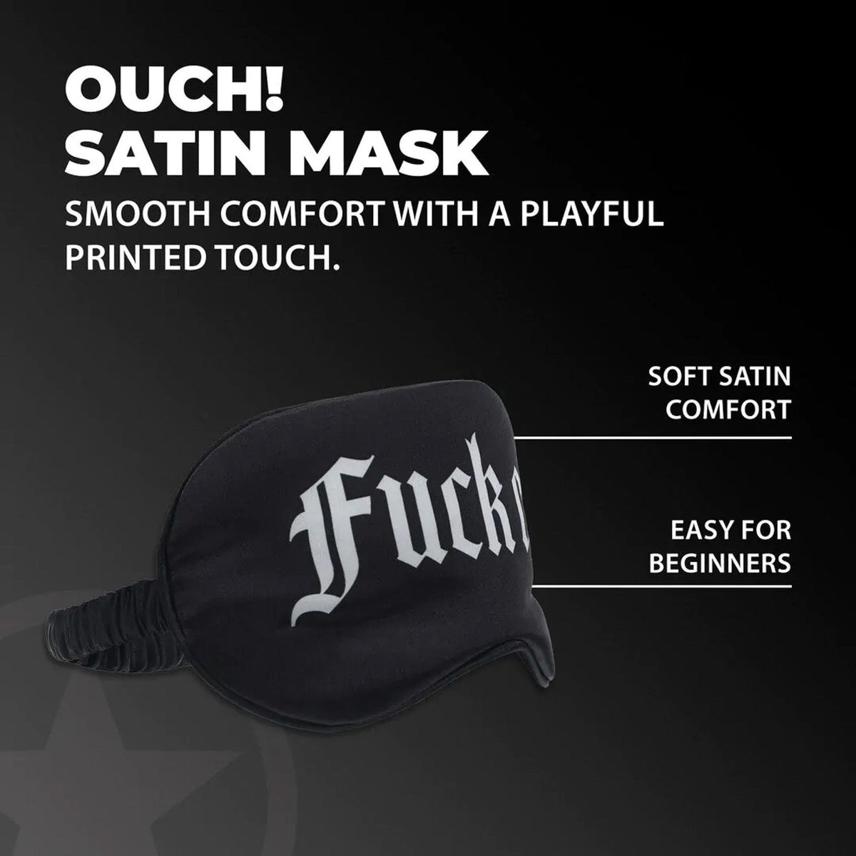 Maschera Fuck Off Printed – nera | Ouch!