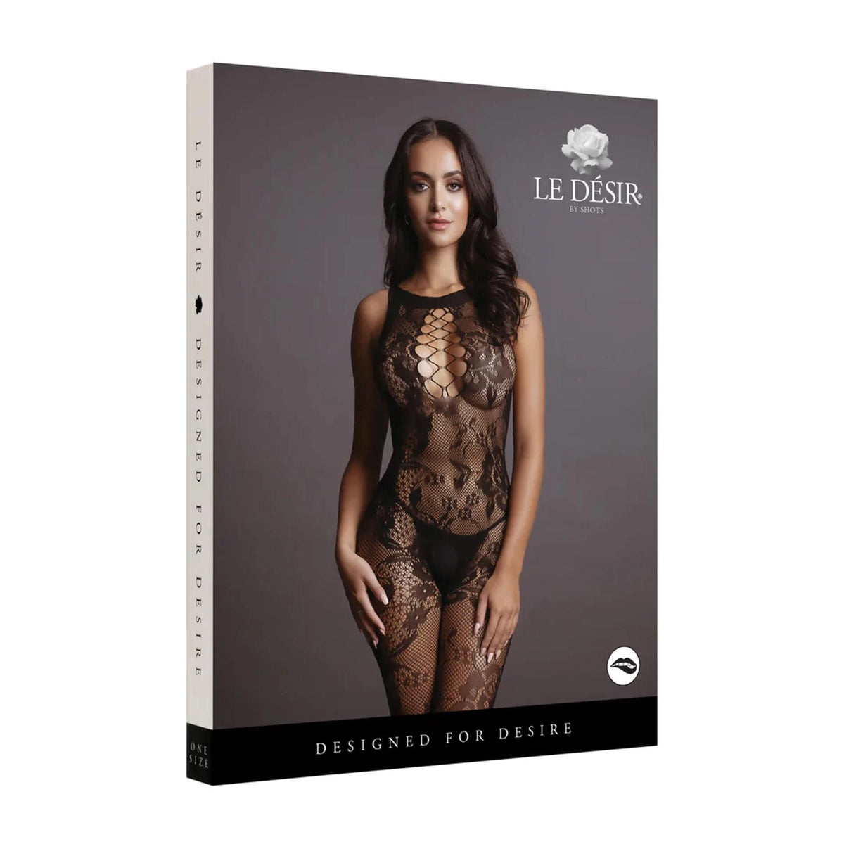 Catsuit Criss Cross Neck – fekete DES023BLKOS | Le Désir