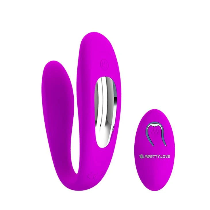 Stimulateur clitoridien Letitia 10 fonctions – avec télécommande, rechargeable, fuchsia | Pretty Love