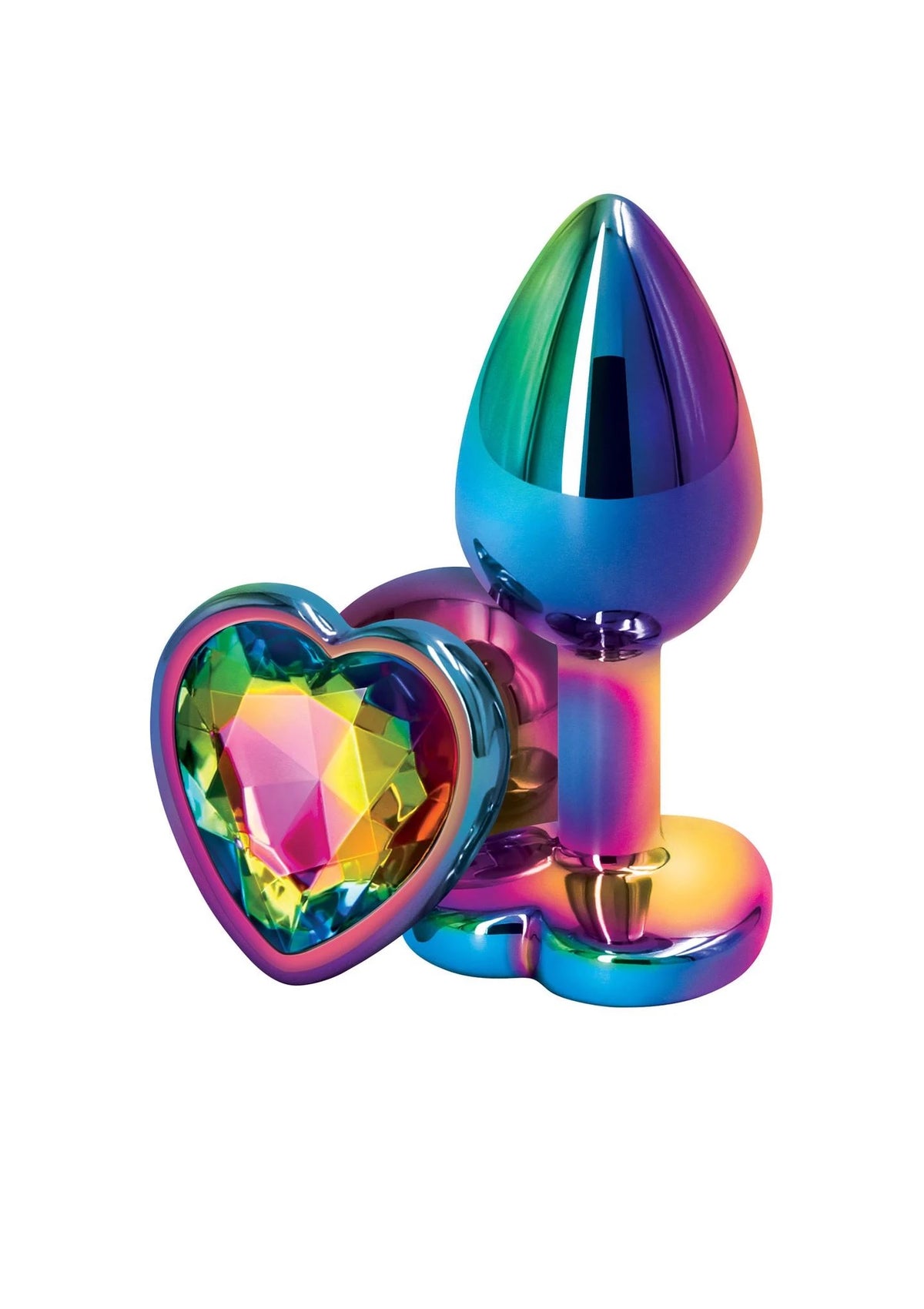 Plug anal Rear Assets Mulitcolor Heart – con joya, multicolor 30-18815-X-MULTICOLOR | NS Novelties