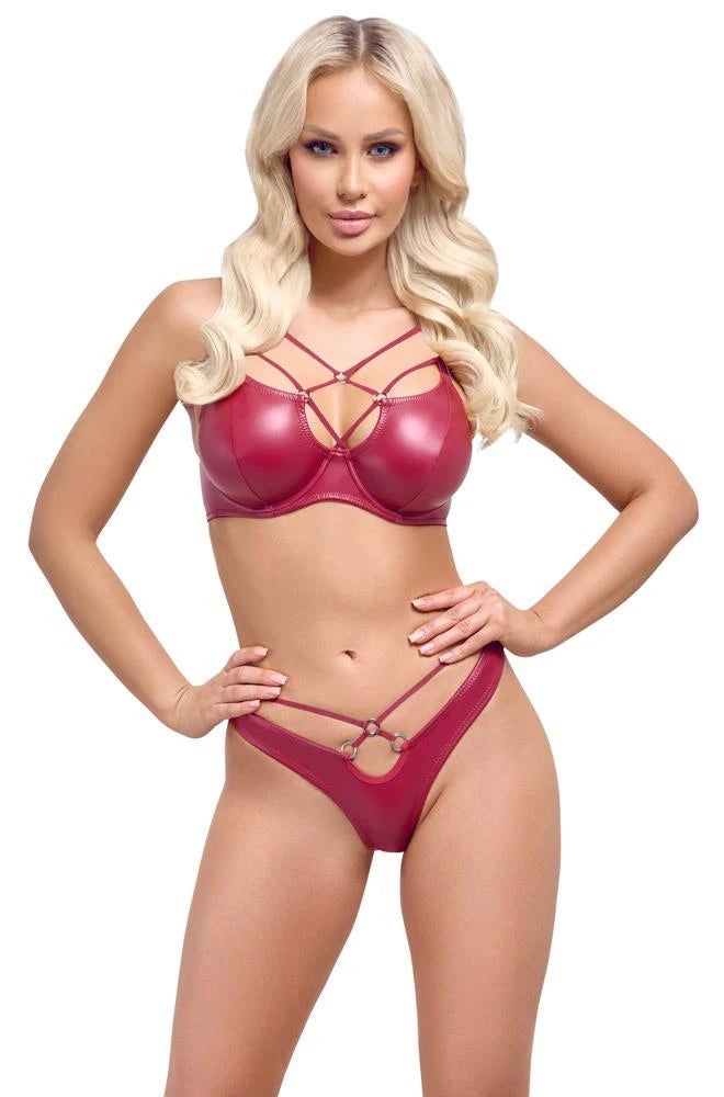 Ensemble soutien-gorge rouge 75B/S