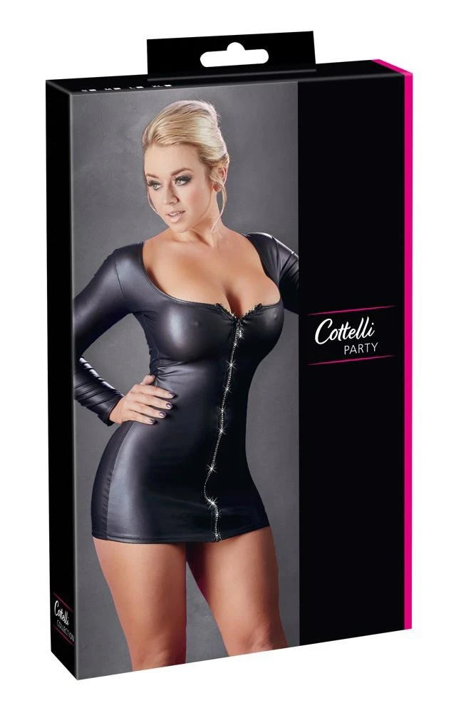 Robe à fermeture éclair scintillante S