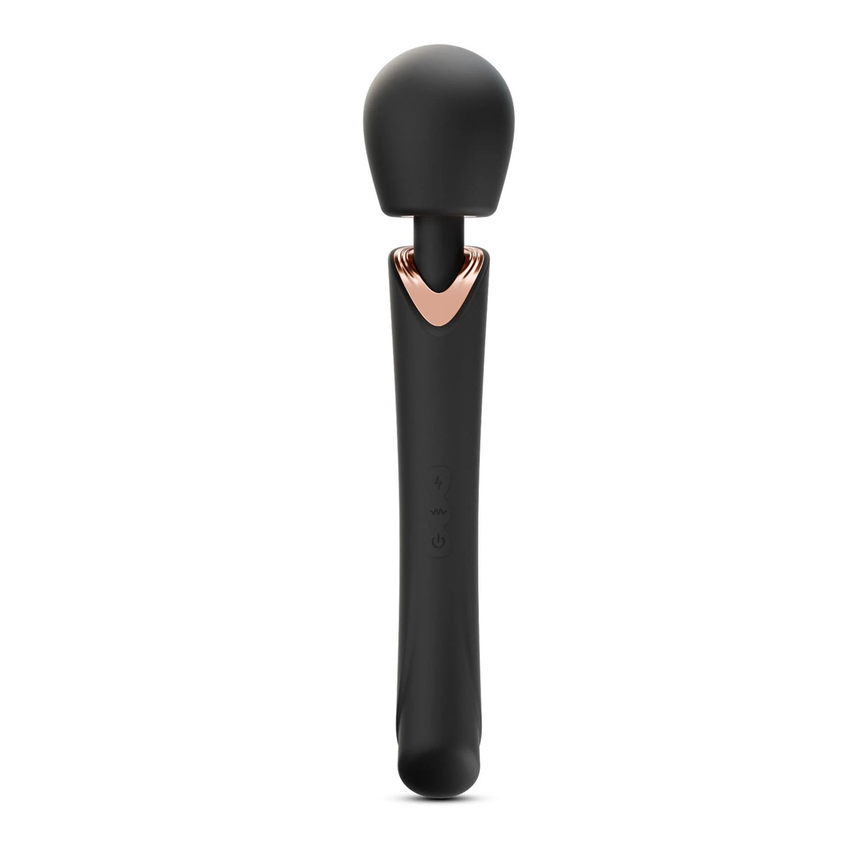 Massajador wand Holly 10 funções – recarregável, preto | Crushious