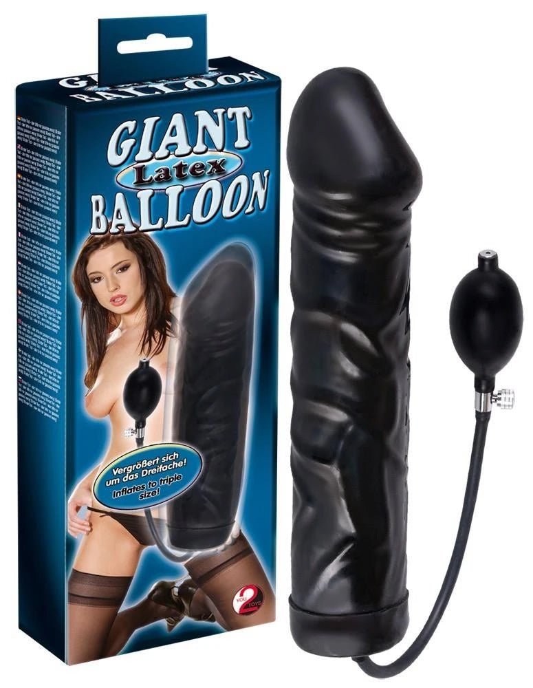 Consolador realista Giant Balloon 31.5 cm – negro