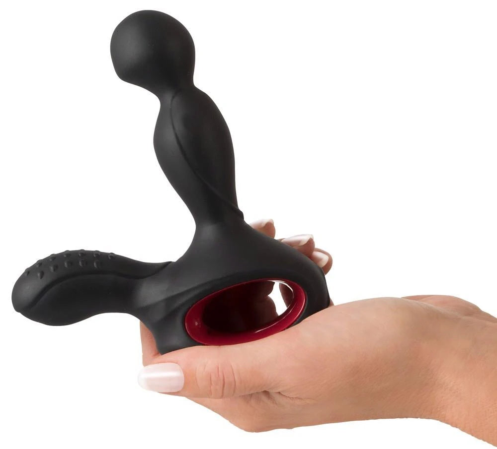 Prostate massager 14.5 cm – remote control, rechargeable, black