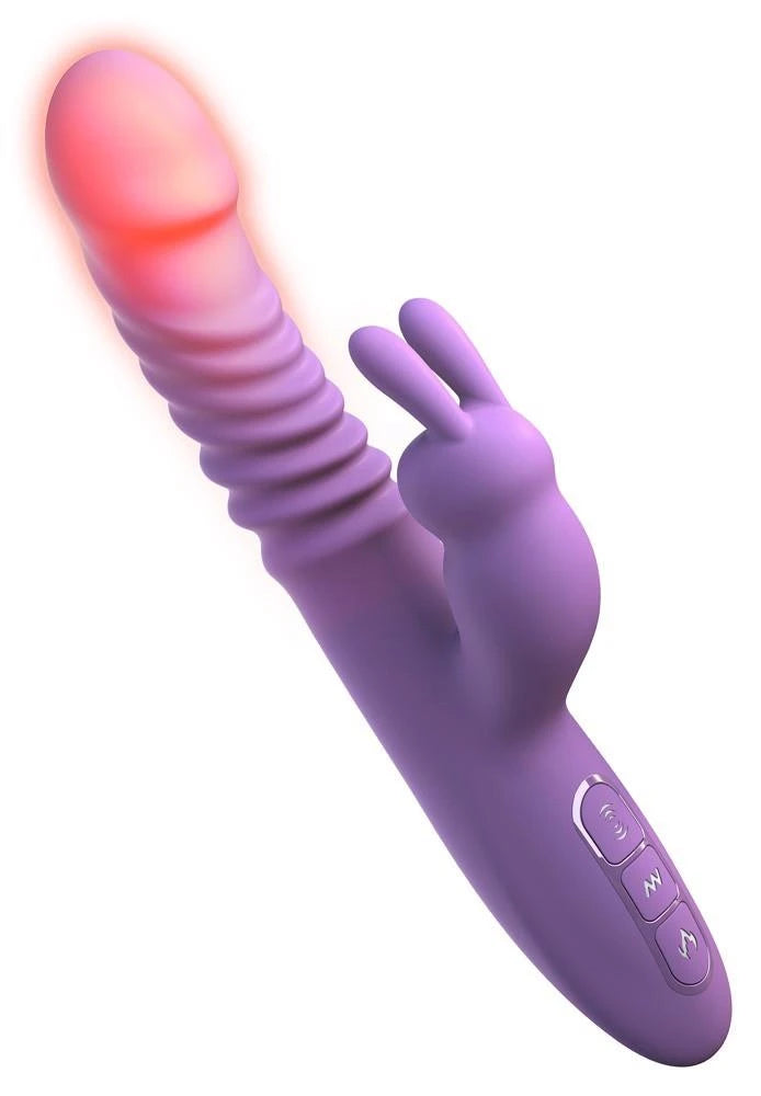 Vibratore rabbit 7 funzioni – ricaricabile, a spinta, viola | Fantasy For Her