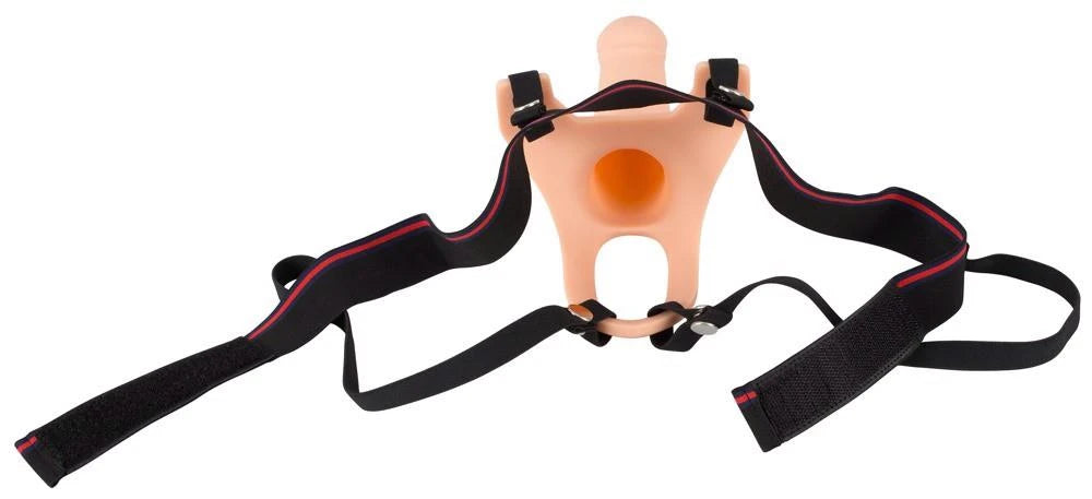 Godemichet sangle en silicone +5cm taille moyenne