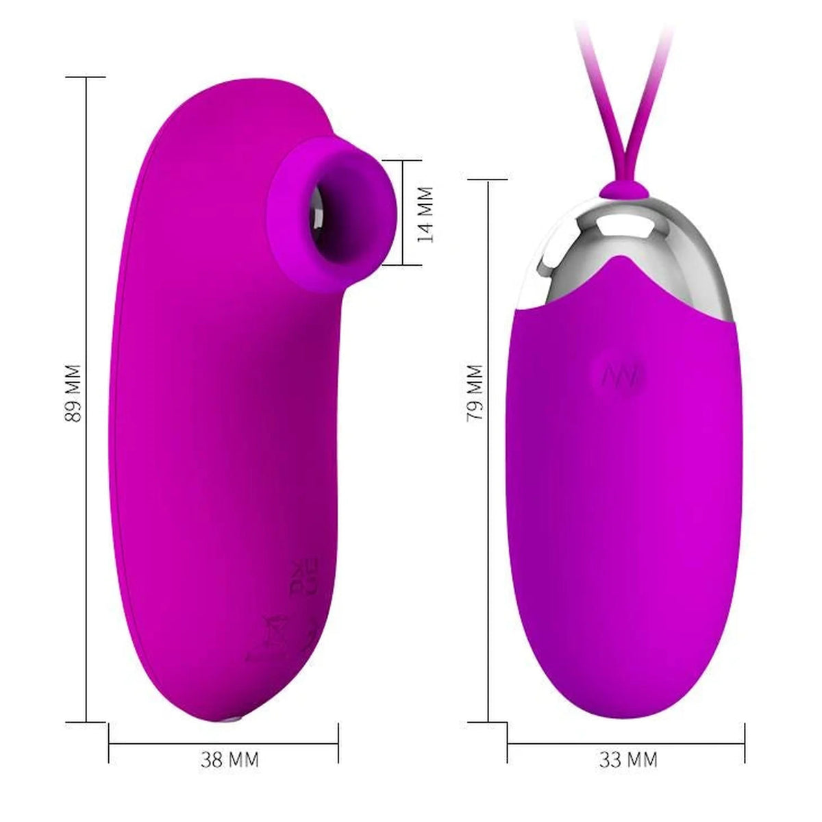 Clitoral stimulator Orthus Multifunctional 2 12 functions – remote control, rechargeable | Pretty Love