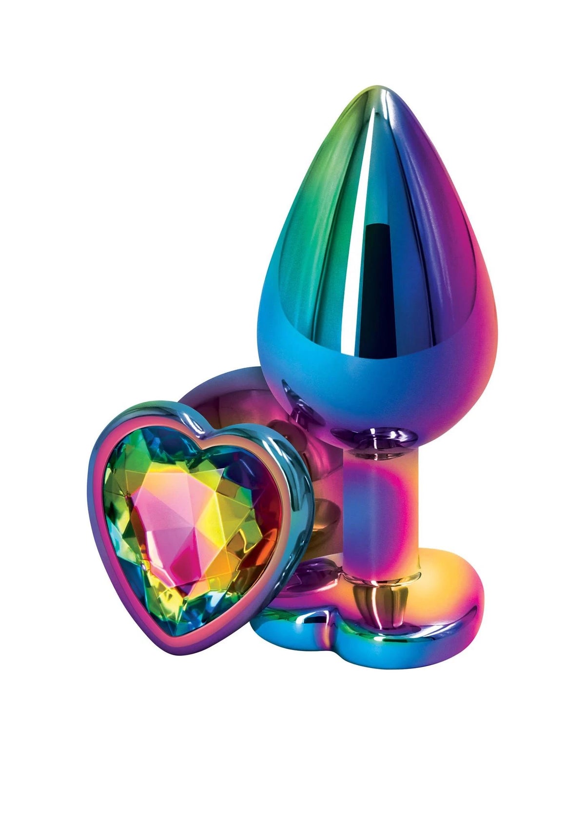 Plug anale Rear Assets Mulitcolor Heart – con gioiello, multicolore 30-18816-X-MULTICOLOR | NS Novelties