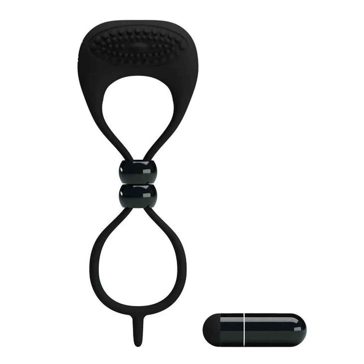 Anel peniano Locker – vibratório, preto | Pretty Love