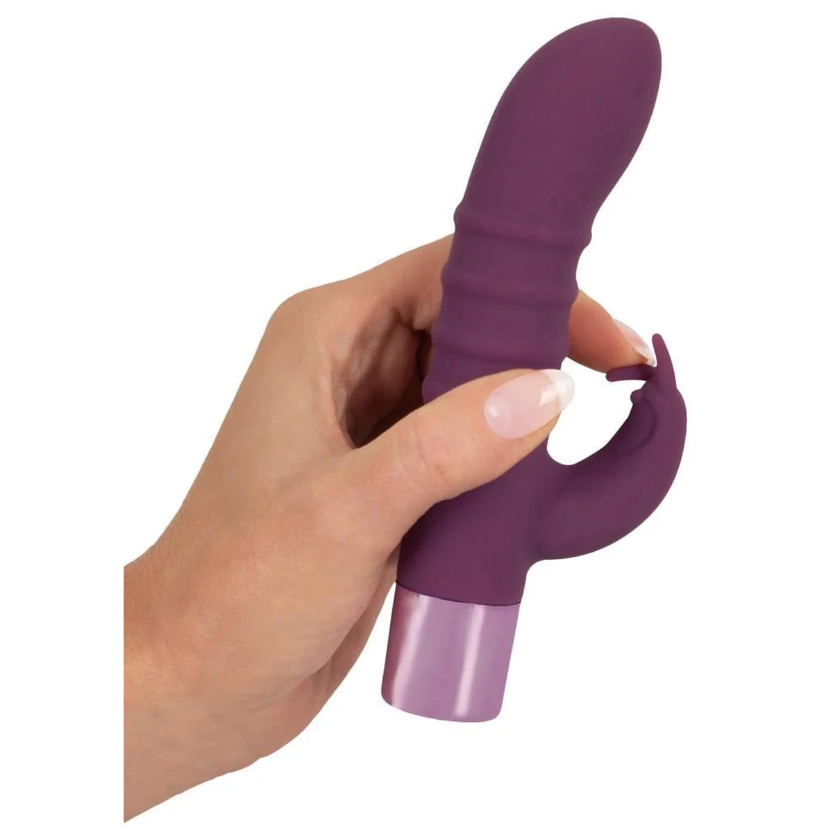 Vibrador rabbit 15 funciones – recargable, morado | Elegant Series