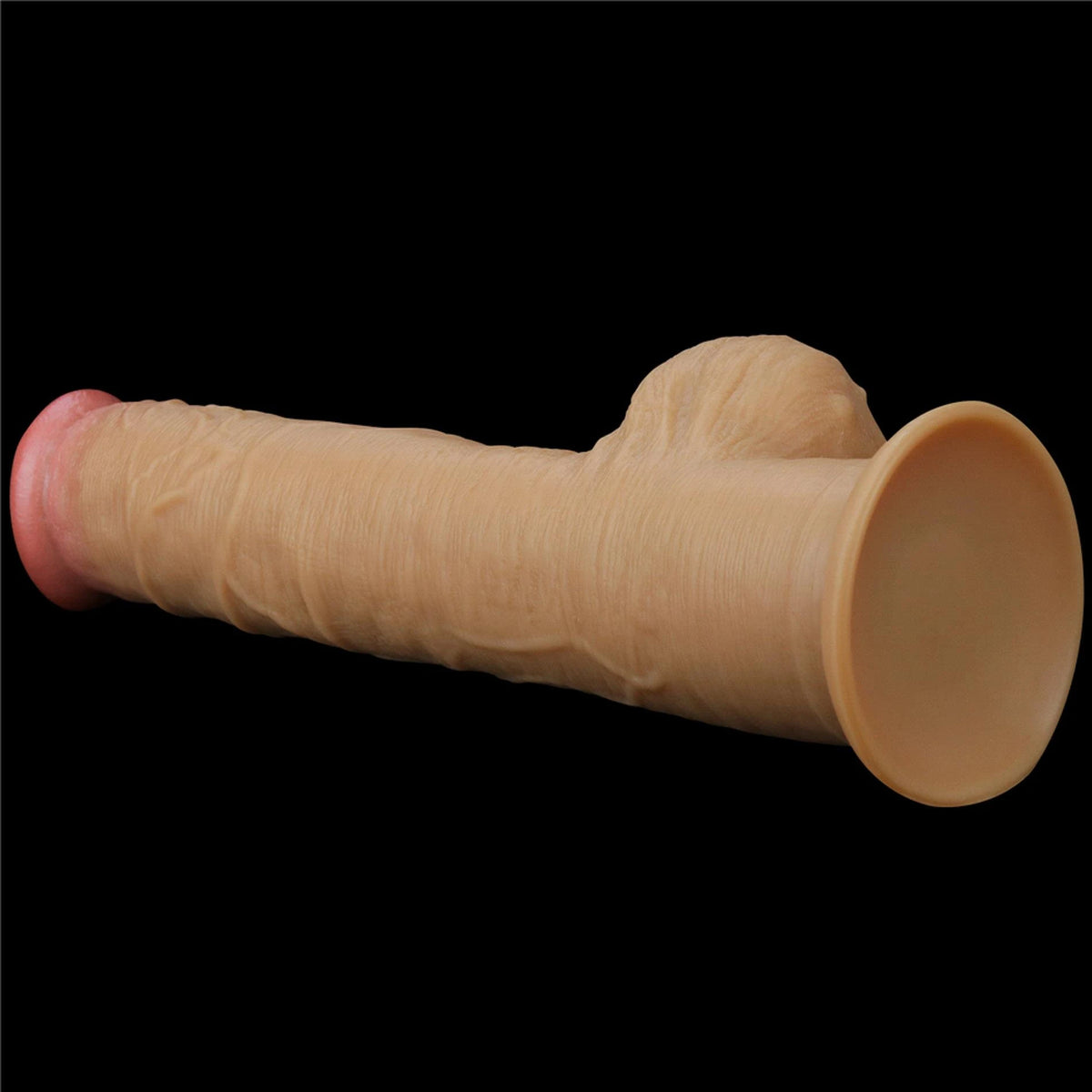 Dildo realistico Handle 30 cm – con ventosa, nude 10-LV411034 | Lovetoy