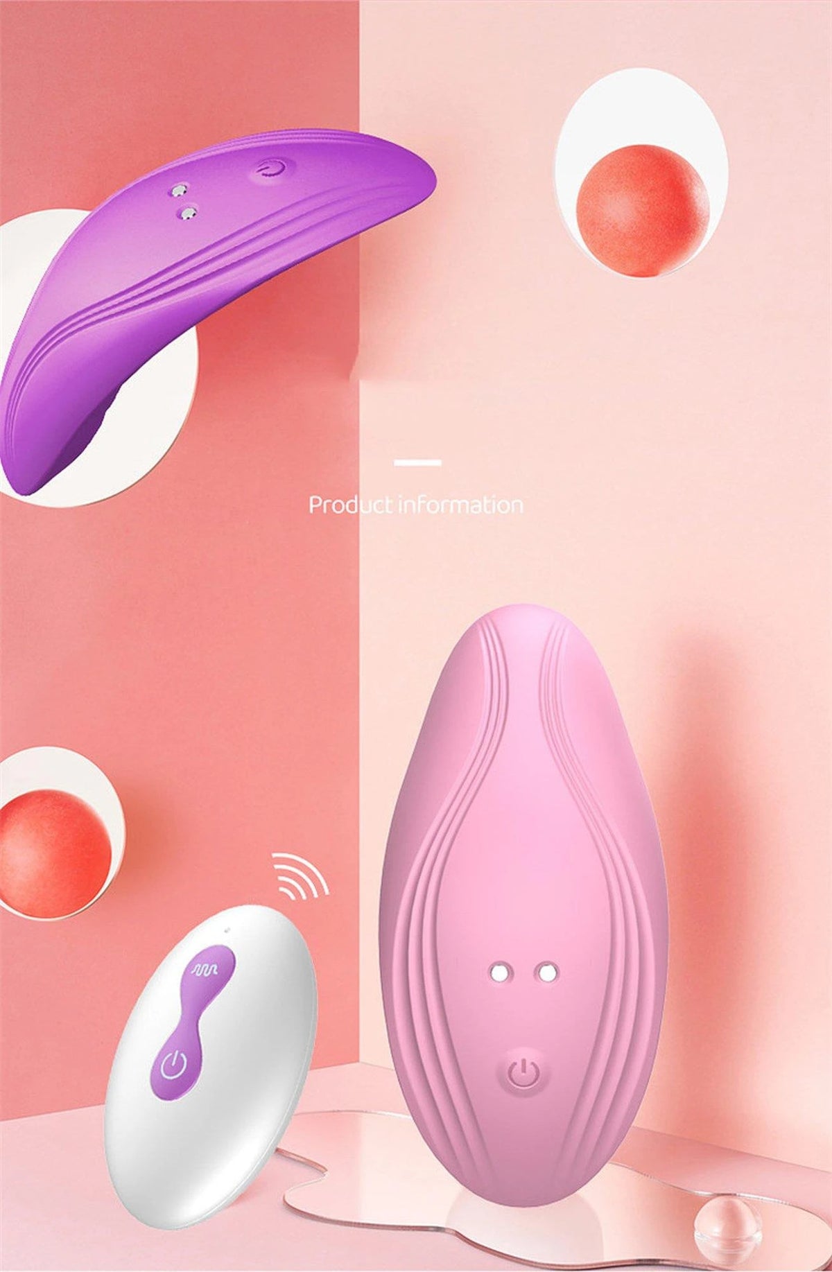 Estimulador de clitóris Ultrathin Wearable – com controlo remoto, recarregável, rosa | Favorites